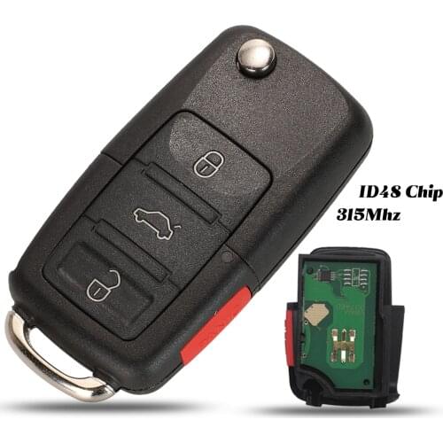 Jingyuqin 1J0959753F Upgrade Remote Key suit for VW/VOLKSWAGEN 1J0 959 753 F 315MHz for Beetle/Golf/Passat/Jetta/Rabbit