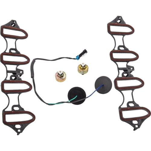 5Pcs Knock Sensor Harness Intake Manifold Gasket Kit For Chevy Avalanche 1500