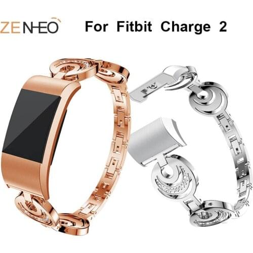 Metal Straps Womens bracelet For Fitbit Charge 2 watch strap watchband replacement for Fitbit Charge 2 wristband Drop shipping
