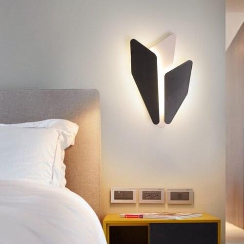 Style Nordic minimalist aisle bedside wall lamp personalized home decoration led bedroom modern simple wall lamp