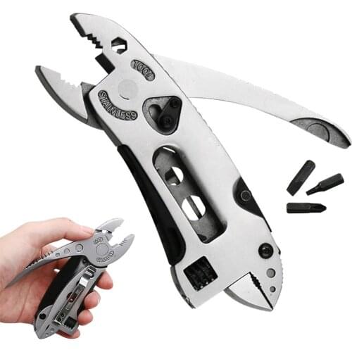Multitool Pliers Pocket Stainless Steel Multifunctional Multi Tool Pliers Screwdriver Mini Folding Outdoor Camping Tools
