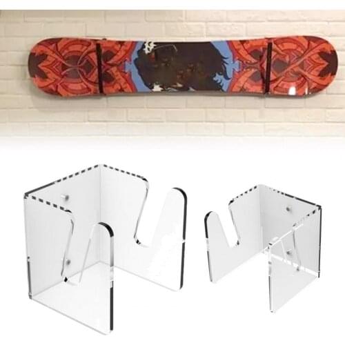Wall-Mounted Skateboard Rack Displaying Acrylic Wall Hanging Sliding Plate Bracket Display Stand for Longboard