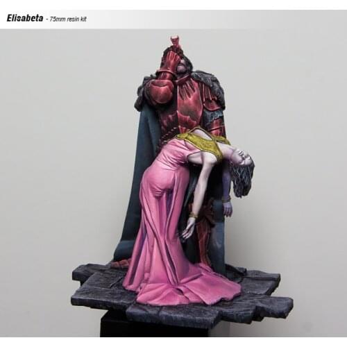New Unassembled 1:24 fantasy man Elisabeta, the birth of Dracula 75mm Resin Kit DIY Toys Unpainted kits