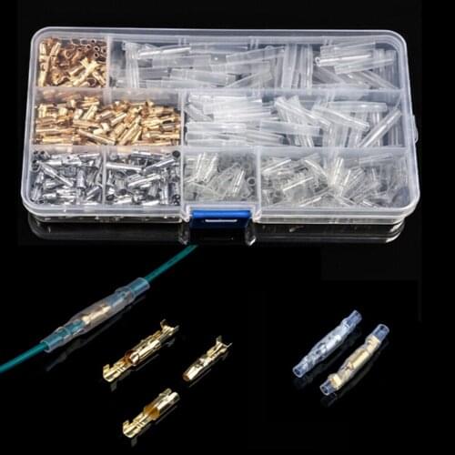 360pcs 3.9mm Crimp Terminals Insulated Seal Electrical Wire Connectors Crimp Terminal Connector Assortment Kit New