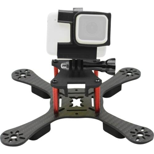 ONE180 Carbon Fiber FPV Racer Drone Frame Kit with 3D Printed TPU Camera Mount Angle Adjustable for GOPRO 5/6/7 Action Camera
