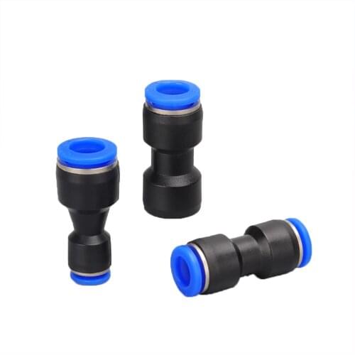 PU PG pneumatic connector air water hose straight air quick connector plastic connector 4mm 6mm 8mm 10mm 12mm straight connector