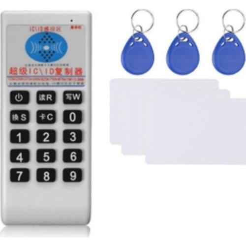 Handheld RFID Card Reader Writer 125KHz-13.56MHZ Copier Duplicator ID Tags Programmer with Key Card Replicator ID/IC Card Cloner