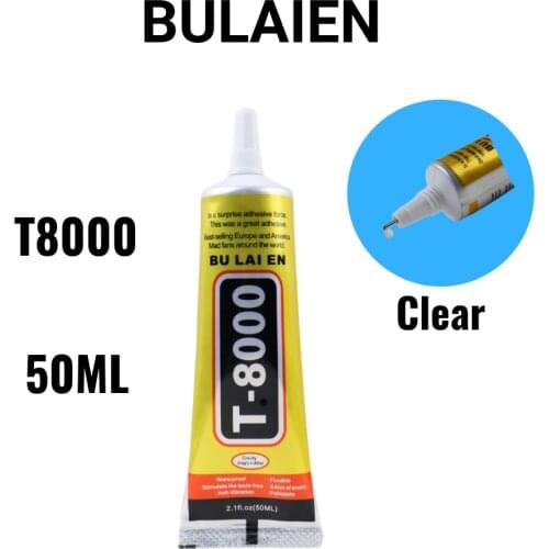 Bulaien T8000 50ML Clear Contact Phone Repair Adhesive Electronic Components Glue With Precision Applicator Tip