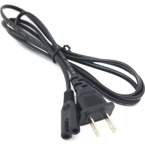 EU/US Plug 2-Prong AC Power Cord Cable Lead FOR Magnavox RCA Venturer DVD Player