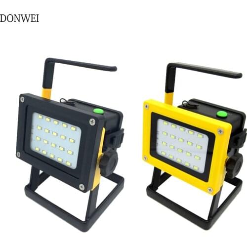 30W LED Portable Spotlight Rechargeable Outdoor Working Light For Hunting Camping Lamp Floodlight power by 3x 18650 battery