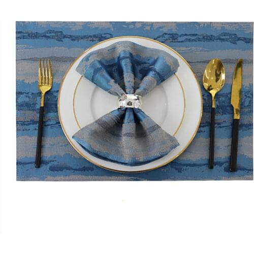 2021 Hand Woven Table Mats Modern Placemats Cotton Ployester Tablemats Hotel Dinning Accessories Wedding Decoration