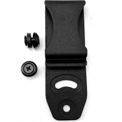 Outdoor Tool Black Tactical Metal Belt Clip With Mounting Hardware For Kydex Holster Sheath Clip Loop with Screws