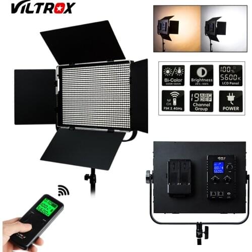Viltrox VL-D85T 3300K-5600K Bi-Color LED Video Light Photography Lighting for Micro Film MV Recording Portrait Wedding etc
