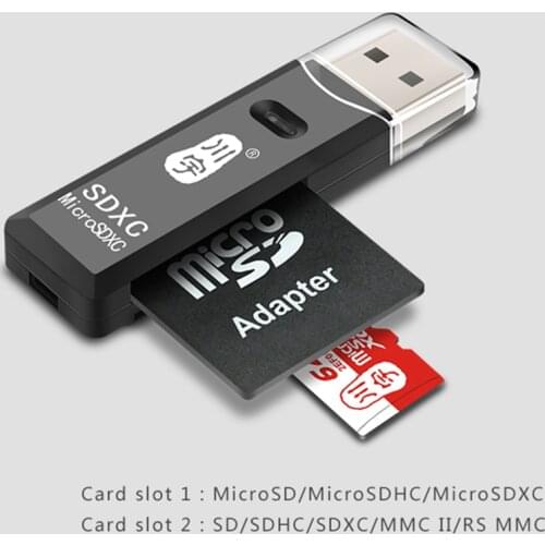 High speed sd card reader camera android OTG mobile phone memory tf card converter multifunctional mini car computer dual-use