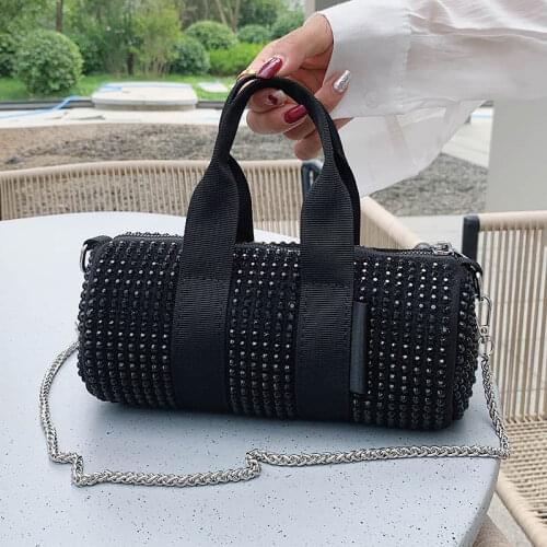 Woman Luxury Crossbody Bags Fashion High Quality PU Rivet Shoulder Bags New Simple Solid Color Top Handbag Female Trendy Purse