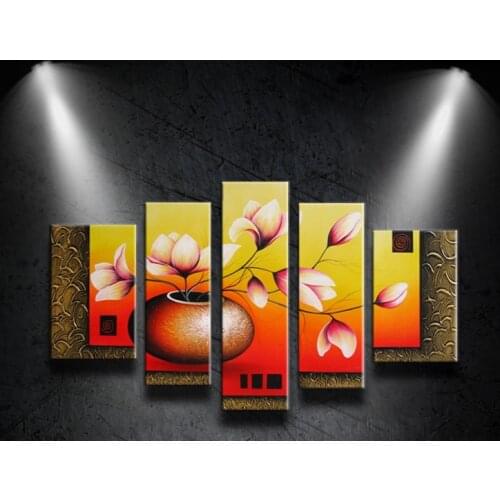 100%Hand-painted Modern Abstract Art Flowers Landscape Oil Painting On Canvas Scenery On Wall For Room Home Decoration