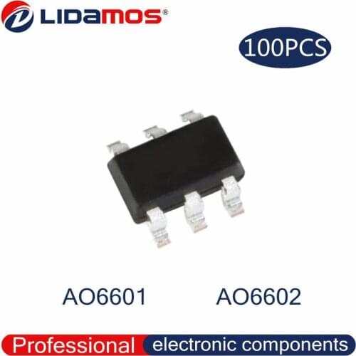 10-1000PCS AO6601 F1-- AO6602 F2-- TSOP-6 SOT23-6 30V 20V N+P Channel MOSFET New original/Made in China High quality