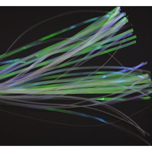 MNFT 2Bag Pearl Color Flashabou 2mm Width Holographic Tinsel, Mylar Metallic Tinsel, Flat Flash, Fly Jig Lure, Fishing Fly Tying