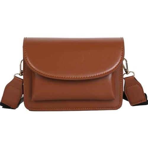 2020 Women Mini Leather Crossbody Bags Fashion Small Square Pack Shoulder Bag Messenger Bag Lady Travel Purses Wallet Handbags