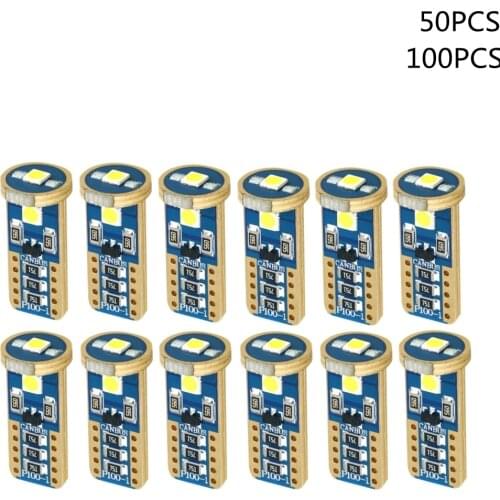 50pcs/100PCS lot 3030 car accessories t10 TT10 W5W car light 194 Interior Lamp Reading 3SMD Canbus License Plate Lights DC12V