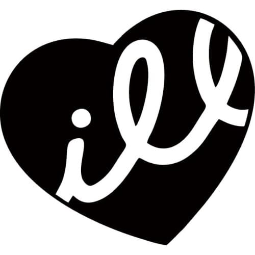 Car Detector For heart-shaped Car Sticker Aufkleber Scene Shocker Personality Heart Words Jdm