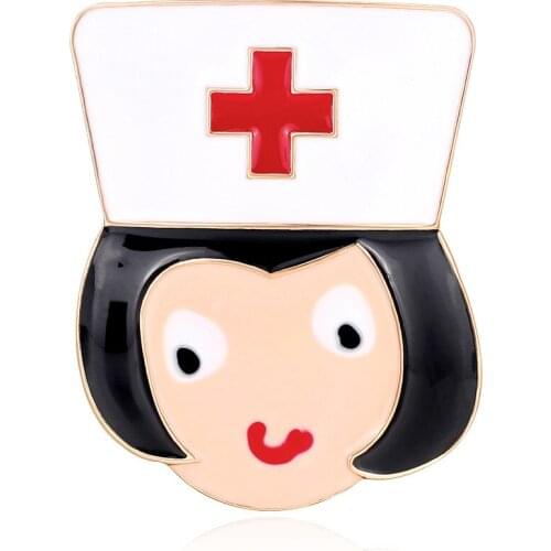 Best-selling Europe and the United States cartoon character drip brooch corsage joker costume fashion Red Cross nurses