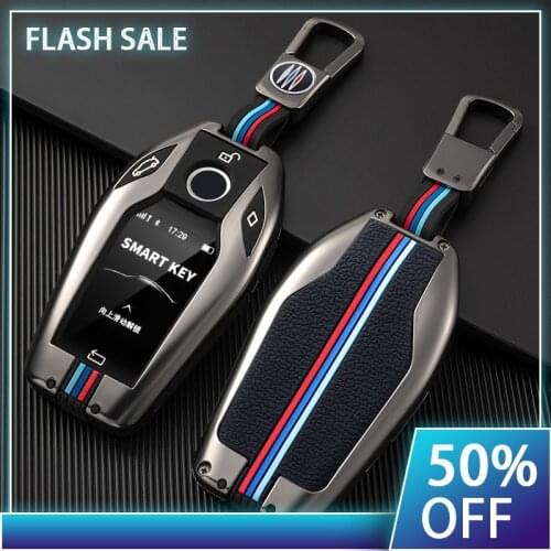 Car Key Case Cover Key Bag For Bmw 1 3 5 7 Series X1 X3 X5 X6 X7 F30 G20 F34 f31 G30 G01 F15 G05 I3 M4 Accessories Car-Styling