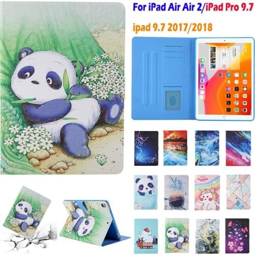 Air Case For iPad 9.7 inch 2017 2018 iPad Pro 9.7 Air 2 Cover Protective PU Leather Stand Flip Magnet Smart Soft Funda Anti-Dust