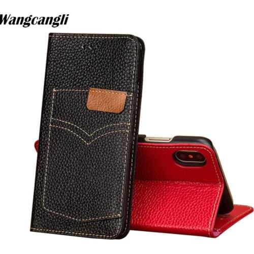 Flip cowboy Card position Mobile phone case for Oneplus 6 Handmade Genuine Leather phone case for Oneplus 3t 5 5t 6