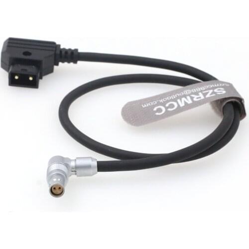 D-tap to Rotatable Right Angle 2 Pin Female Power Cable for RED Komodo Cinema Camera