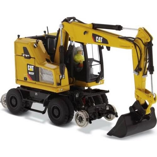 DM 1/50 Scale Cat M323F Railroad Wheeled Excavator Diecast Model Toy Gift 85662