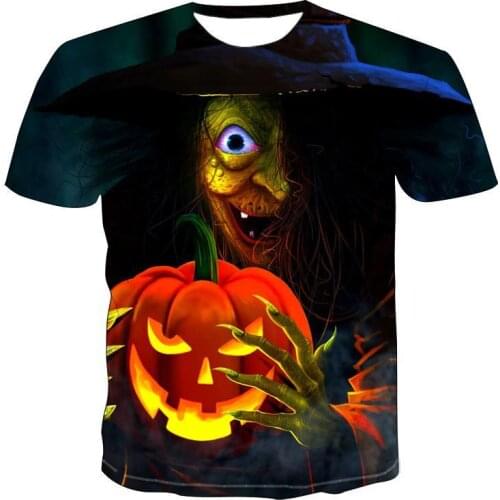2020 New Design t shirt men/women pumpkin lantern Skull 3D printed t-shirts casual Harajuku style tshirt streetwear tops