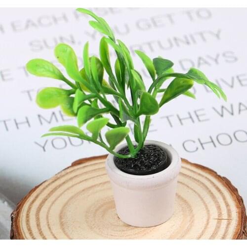 1:12 doll house mini potted small green plant decoration ornaments