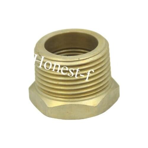 Brass BSP Pipe Hex Bushing Reducer Fittings 1" Male x 3/4" Female BSPP