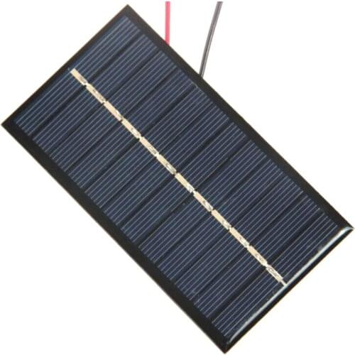 BUHESHUI 1W 6V Mini Solar Cell+Cable Solar Panel DIY Solar Module Polycrystalline Education Kits 110*60MM Free Shipping