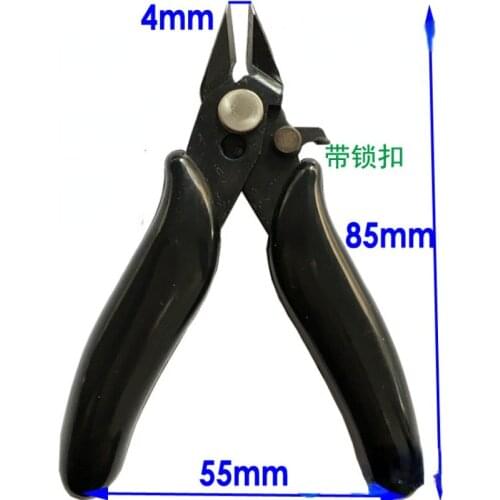 Mini 3.5-inch small scissors electronic cigarette diagonal pliers with buckle nozzle pliers red handle stainless steel 170