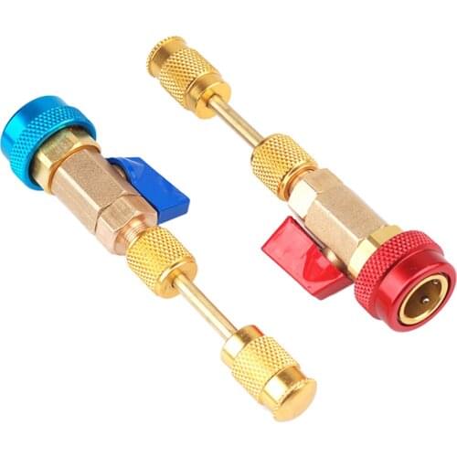 Pair Universal Air Conditioning Repair Tools R134A Valve Core Quick Remover Airtight Core Installer High Low Pressure Tool