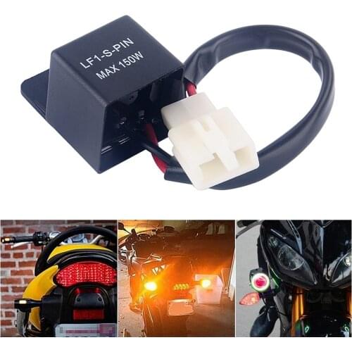 Car Motorcycle Switch Adjustable LED Turn Signal Indicator Blinker Light Flasher Relay For Most 12V For Yamaha Honda KTM