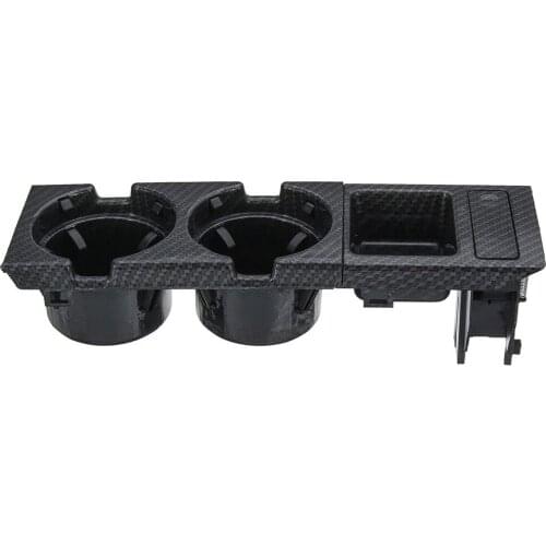 Suitable for 1999-2006 BMW 3 Series E46 ABS carbon fiber style center console beverage cup coin storage box