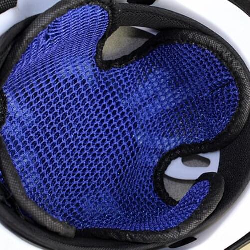 Motorcycle Vehicle Helmet Padding Inner 3D Air Mesh Microfiber Helmet Cooling Pad Safety Protection For Motorbike Electric Car