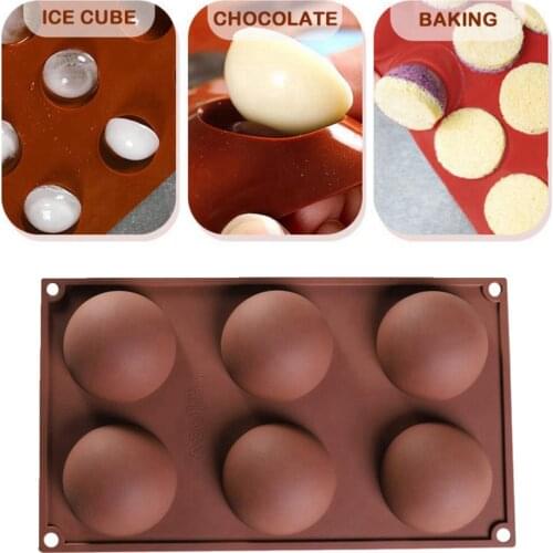 Half Ball Shaped Silicone Molds For Art Candy Chocolate Jello Ice Fudge Soaps Bomb DIY Non Stick