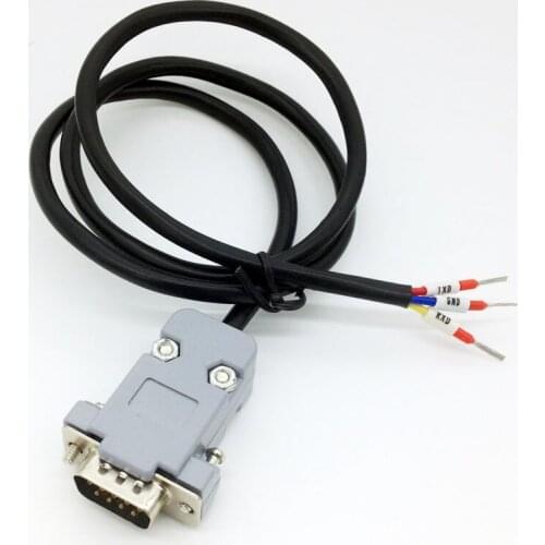 Serial head DB9 solderless head plug 9 pin to terminal block RS232 connector COM port male and female head