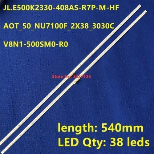 2Pcs/Kit LED strip 38 lamp AOT_50_NU7100F_2X38_3030C V8N1-500SM0-R0 for UE50NU7020 UE50NU7400 UN50NU6950 UN50NU7100 UE50NU6900
