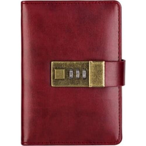 TATCAT Vintage Mini Notebook Diary with Lock A7 Planner Leather Journals TPN097
