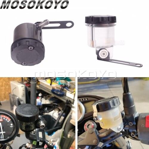 Street Bikes Sport Motorbike Brake Reservoir Front Fluid Bottle Motorcycle Master Clutch Oil Cup Cylinder Bracket Universal