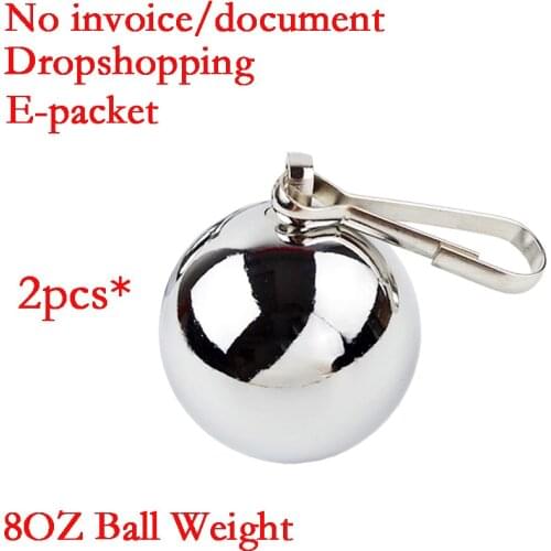 Heavy BALL WEIGHTS 8OZ CHROME BDSM Toys for Adult CBT Sex Games Ball Stretcher Add Weight