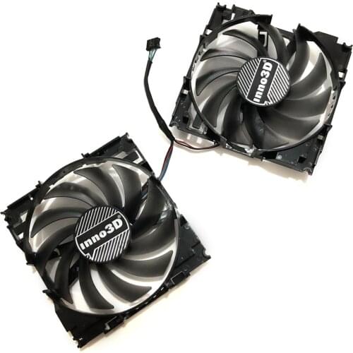 2pcs/set CF12915S InnoVISION GTX1060 GPU VGA Card Cooler Fan For INNO3D GEFORCE GTX 1060 6GB X2 Graphics Card As Replacement