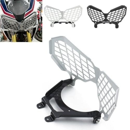 Motorcycle Aluminum Alloy Head Lamp Protector Headlight Guard Grille For HONDA Africa Twin CRF1000L 2016 2017 2018 2019