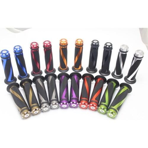 1 pair Universal 7/8'' inch 22mm motobike moto BAR END WEIGHT motorcycle Aluminium Grip handlebar Rubber BIKE GEL HAND grips