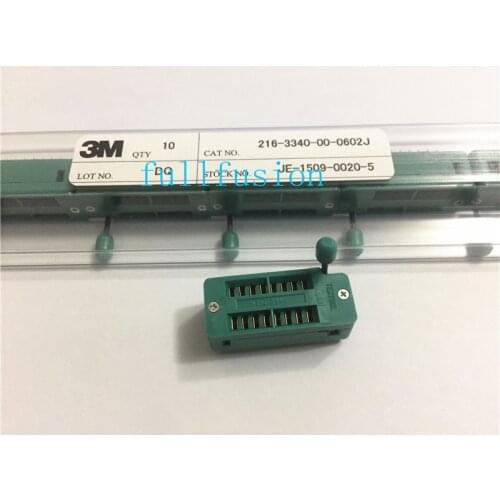 216-3340-00-0602j 3M Textool DIP sockets DIP16P 2.54mm Pitch 300mil Rows Distance